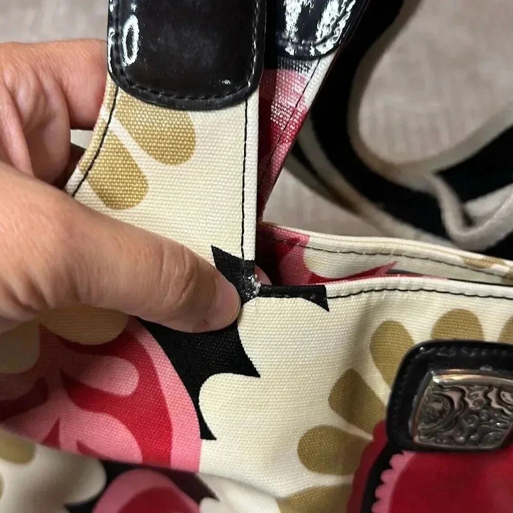 Brighton Floral Beach Tote Shoulder Bag - Picture 10 of 16